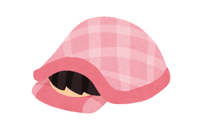 起きれないイラスト