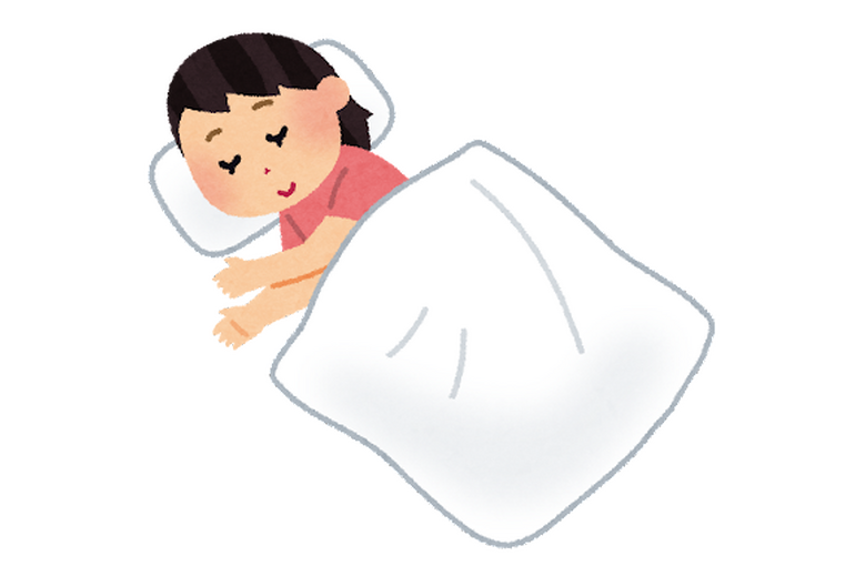 寝る人いらすと