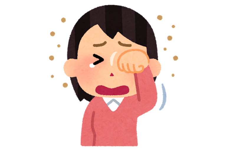 目がかゆいいらすと